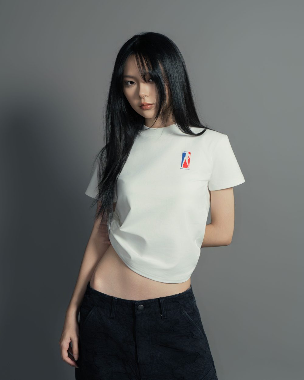 White Action Babe Bodyfit Tee 10