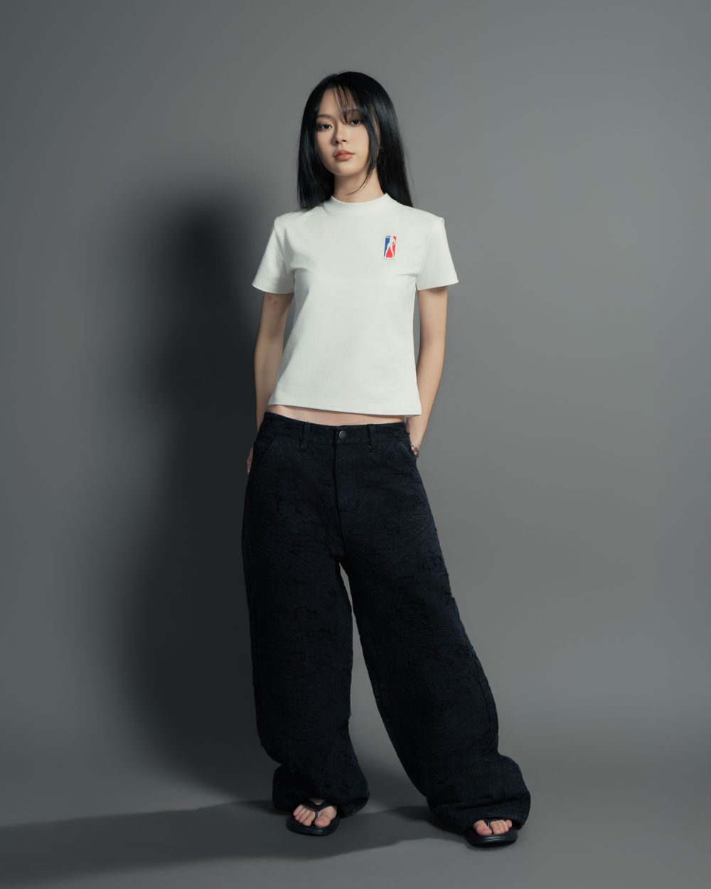 White Action Babe Bodyfit Tee 9