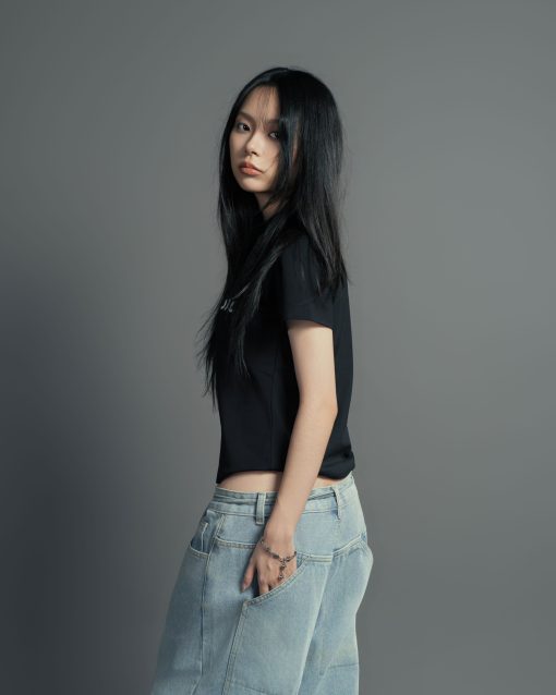 Black Wave Icon Bodyfit Tee 7