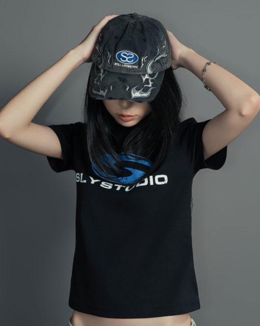 Black Wave Icon Bodyfit Tee 8