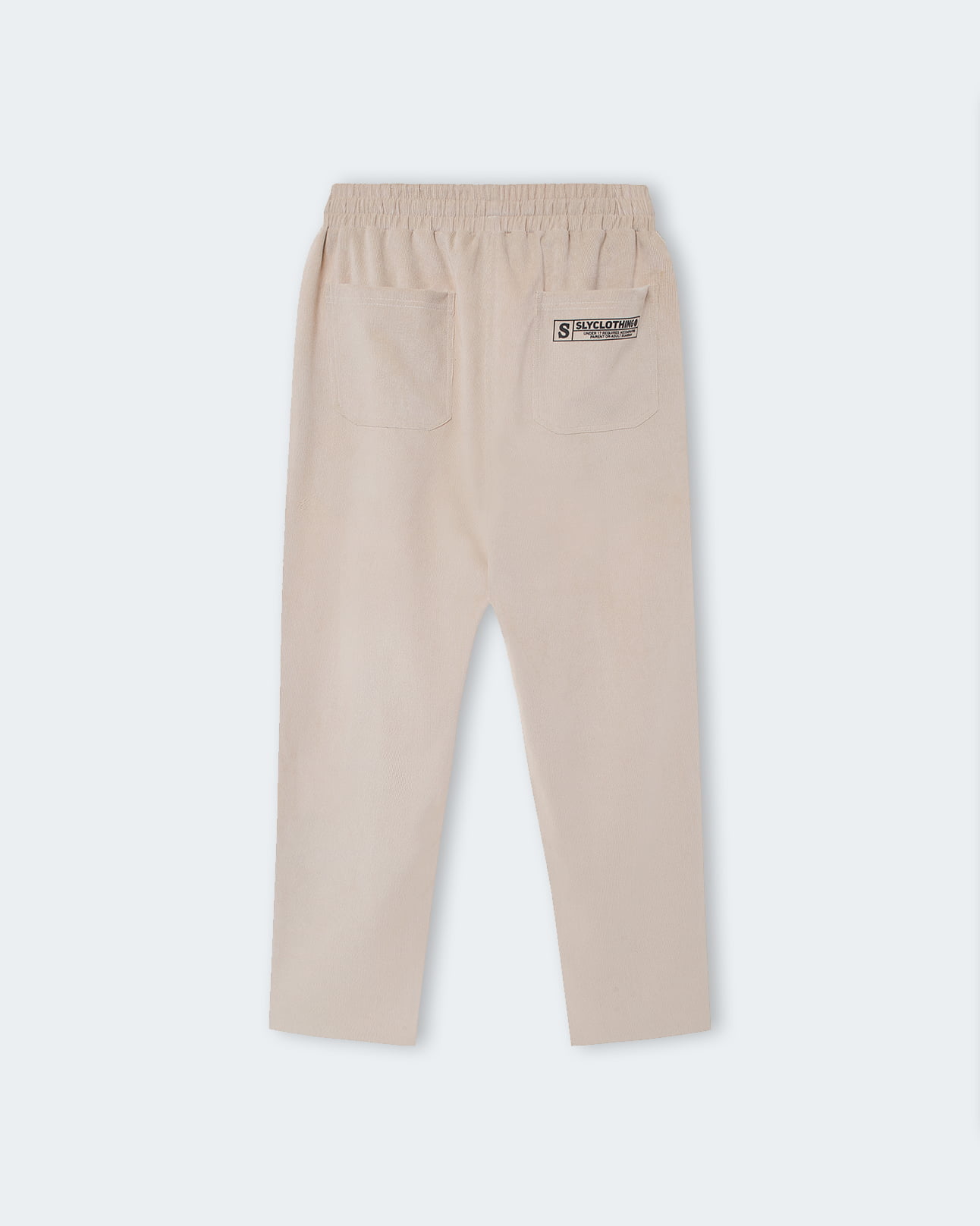Tan Solid Corduroy Pants 12