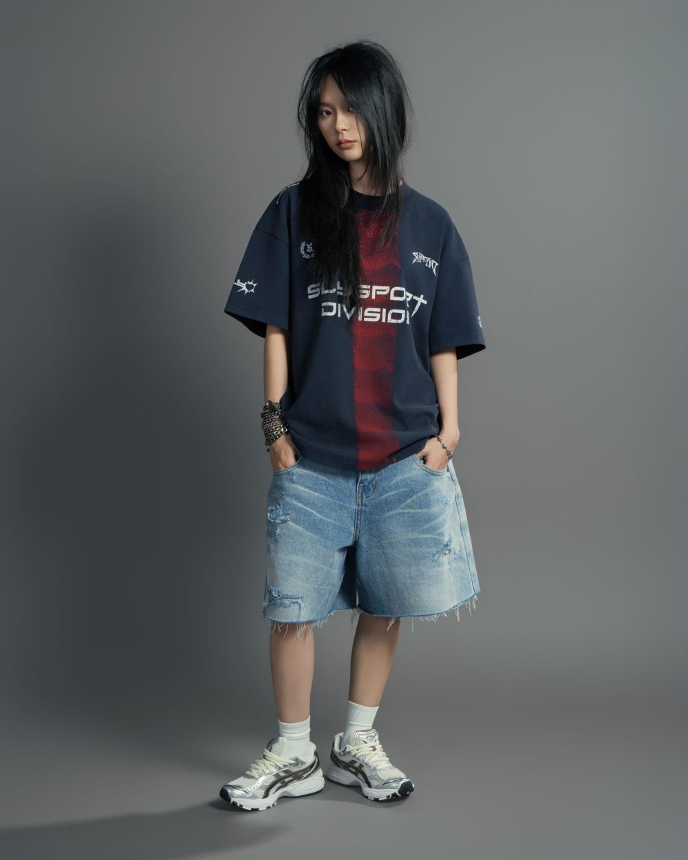 Blue Destroy Baggy Short 10