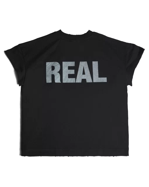 Black BE REAL Oversize TEE 2
