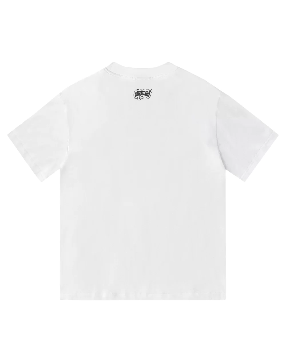 White Big Solid Tee 9