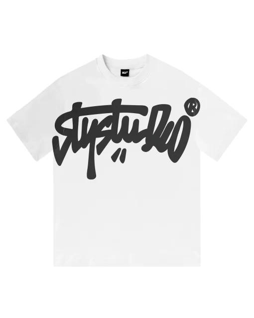 White Big Solid Tee 1