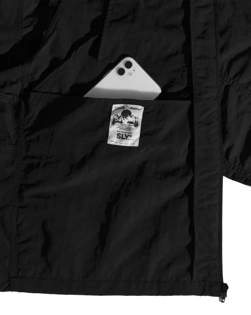 SLY Snail Jacket Wrinkled Black 5