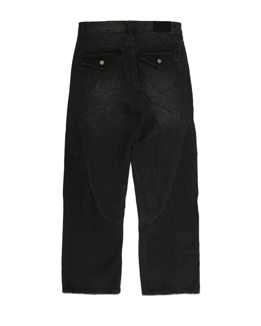 Washed Black Straight Dispatch Jeans 3