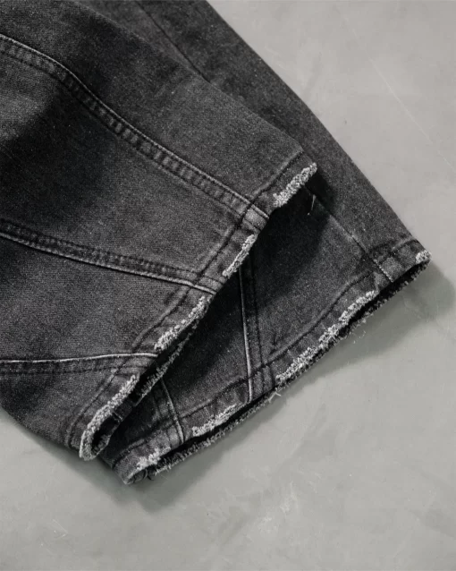 Washed Black Straight Dispatch Jeans 5