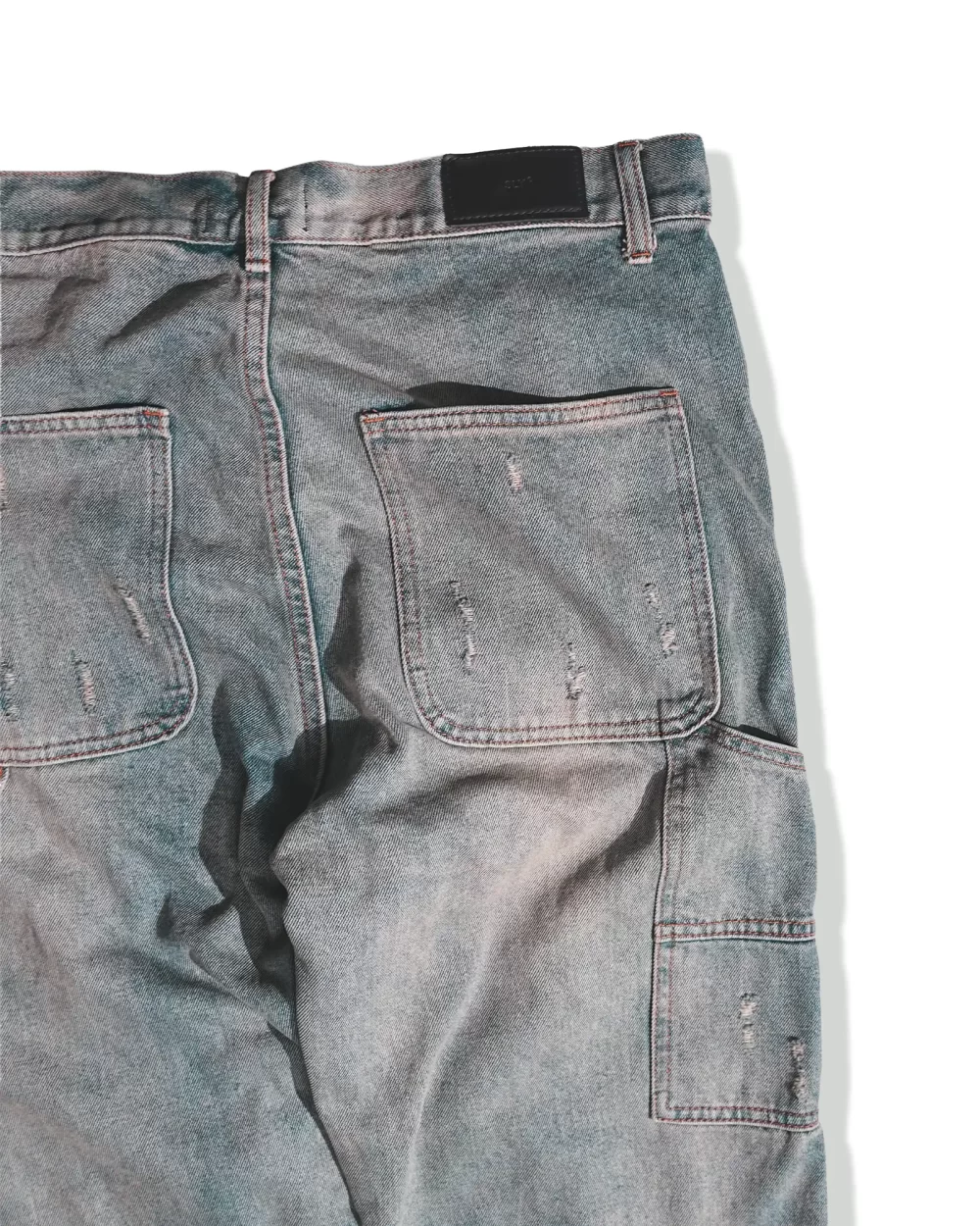 SLY Double Knee Jeans Washed Blue 12