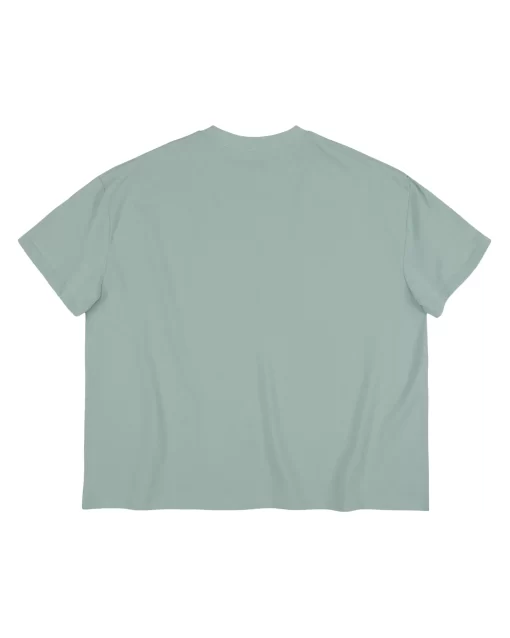 Washed Mint Casual Boxy Tee 2