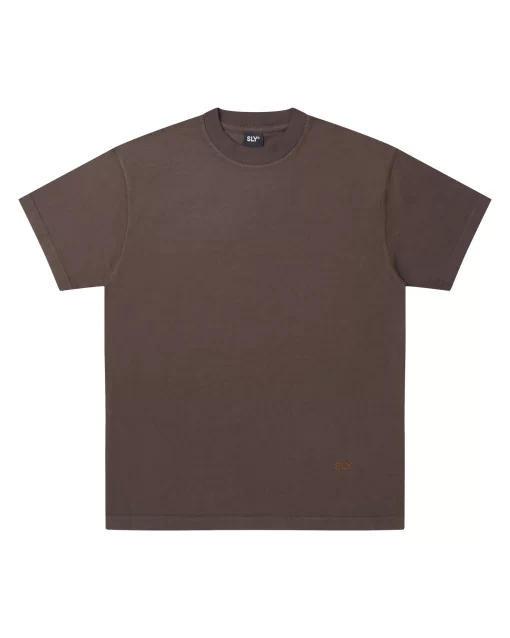 Brown Casual Washed Tee 1