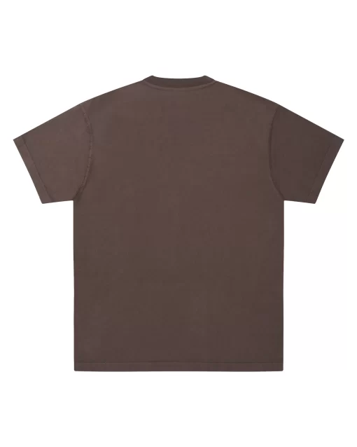 Brown Casual Washed Tee 2