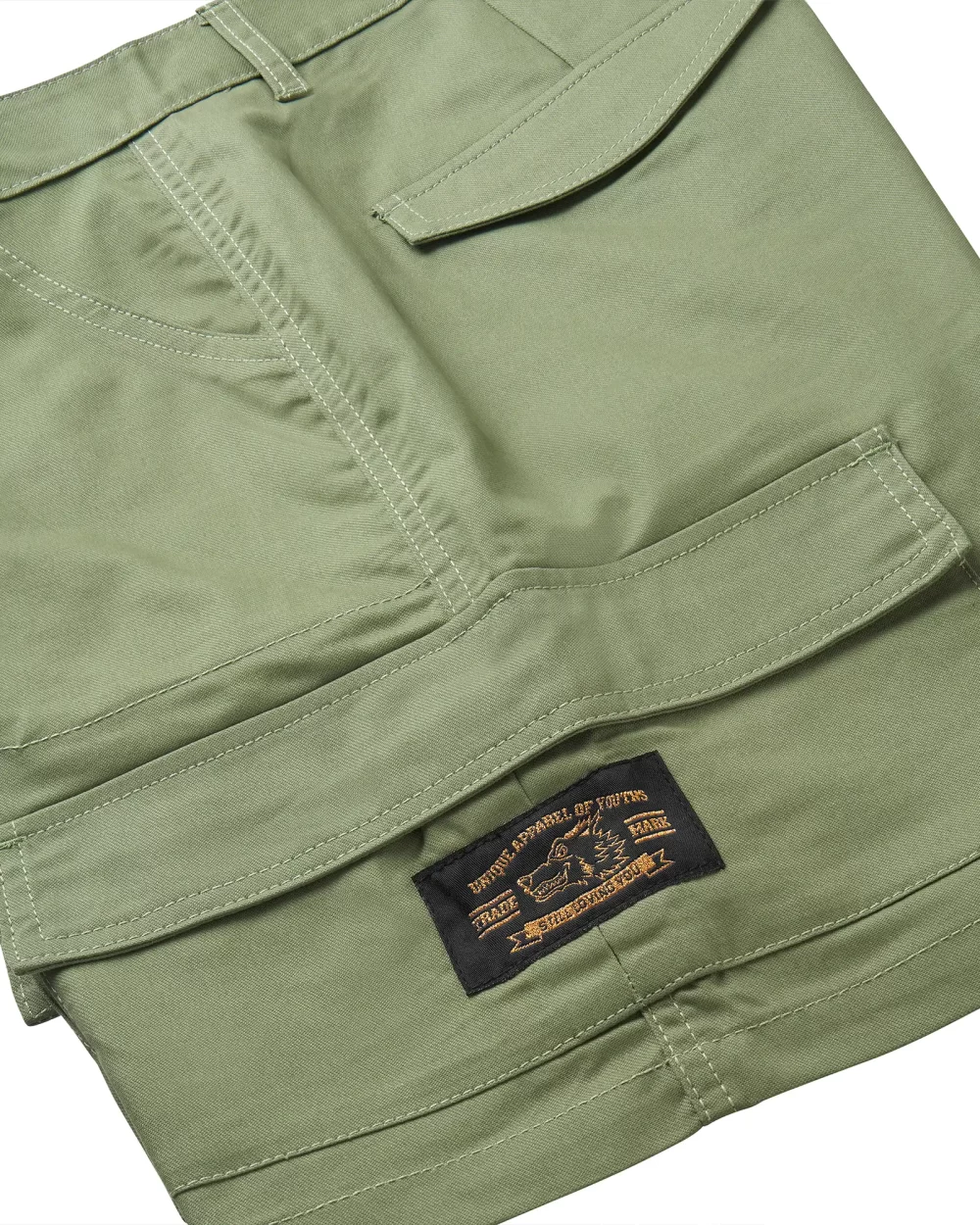 Olive Green Kaki Cargo Short 9