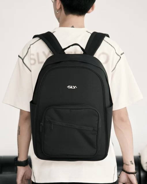 Black Antimon Casual Backpack 4