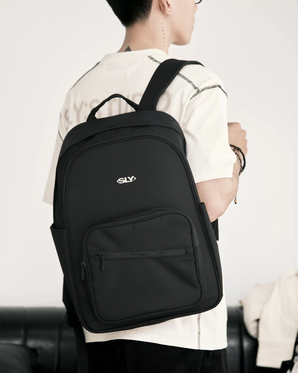 Black Antimon Casual Backpack 13