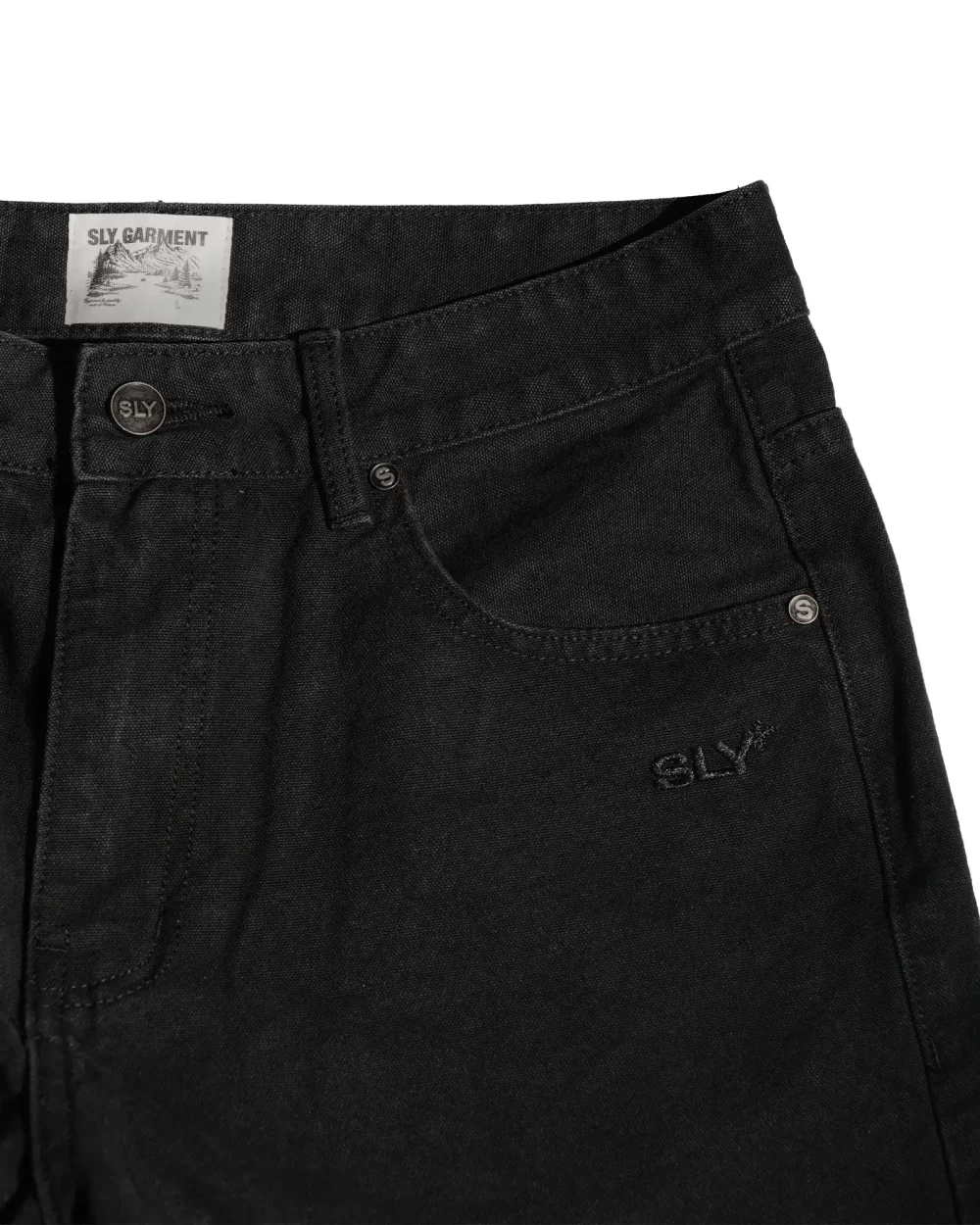 Black Classic Canvas Short 10