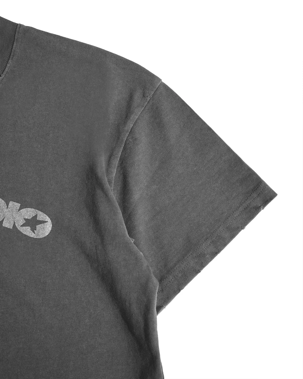 Grey T-shirt Curved washed 12