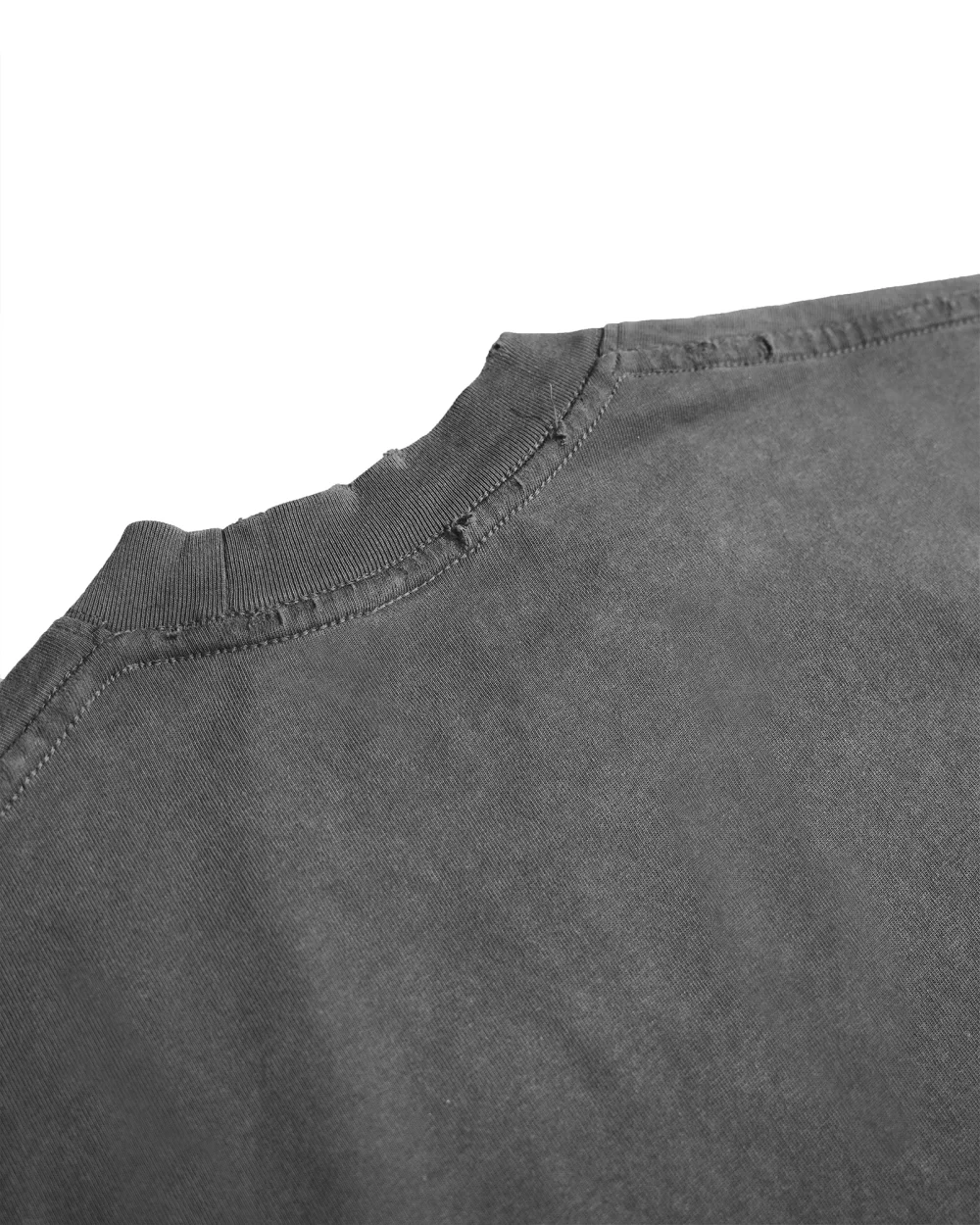 Grey T-shirt Curved washed 13