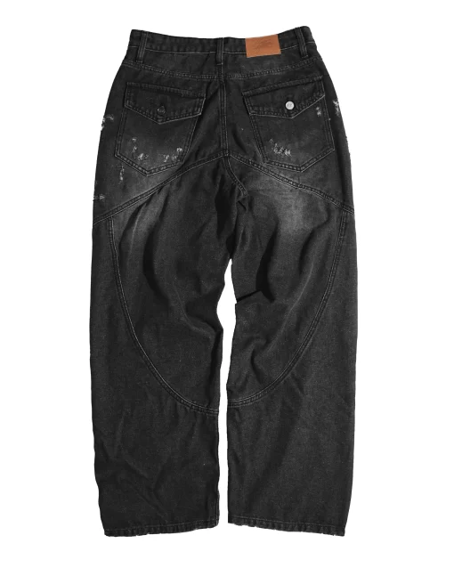 Jeans Straight SLY Dispatch Washed Black 2