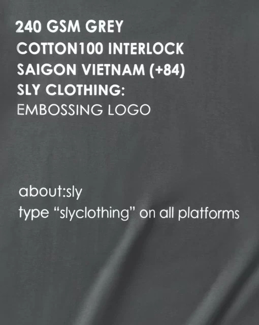 Grey Embossing Tee 5