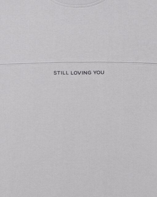 Cool Grey Slogan Tee 3