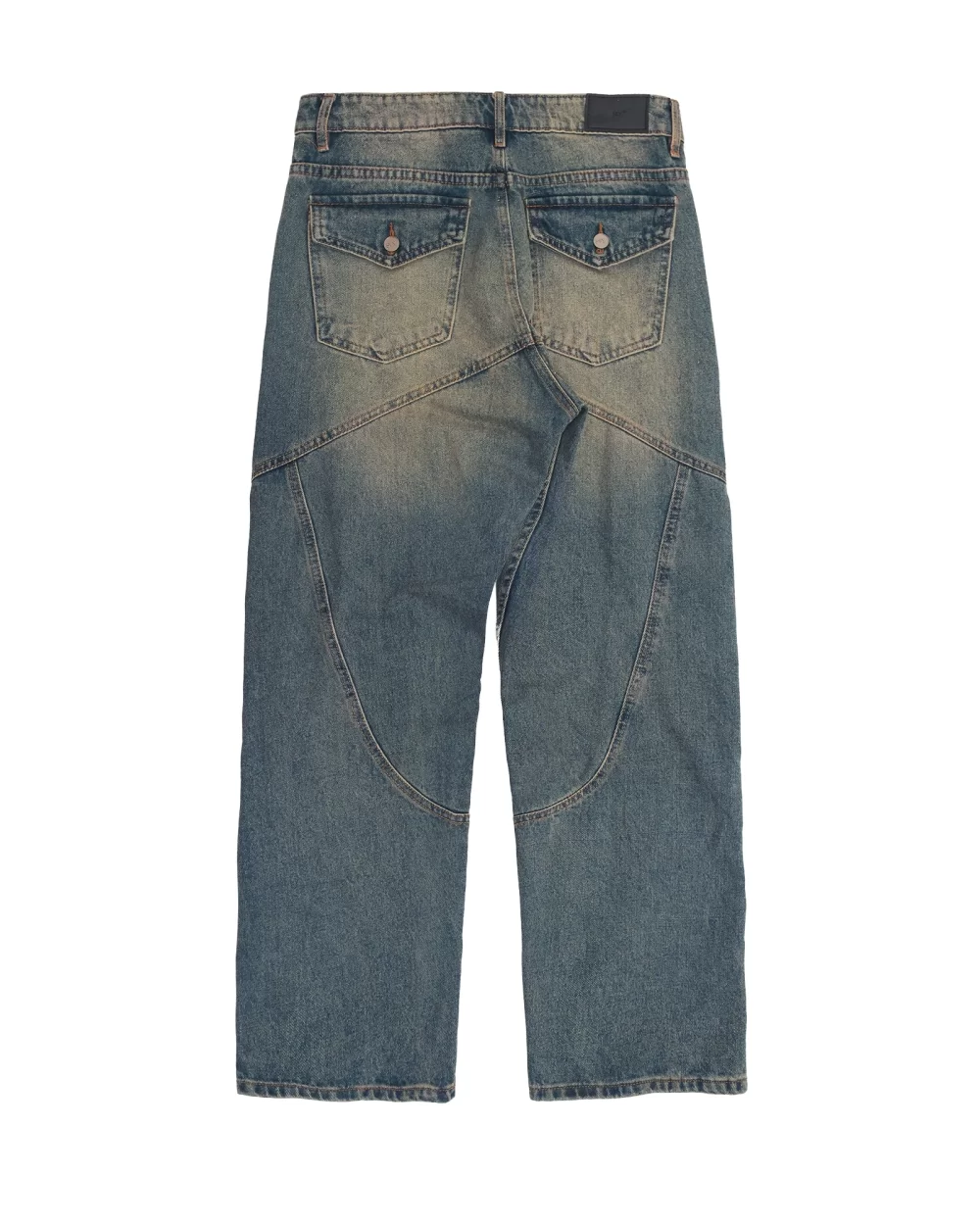 Washed Grey Straight Dispatch Jeans 8