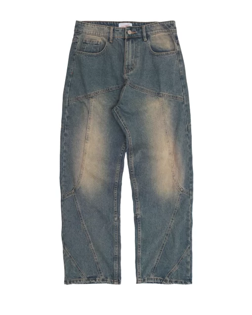 Washed Grey Straight Dispatch Jeans 1
