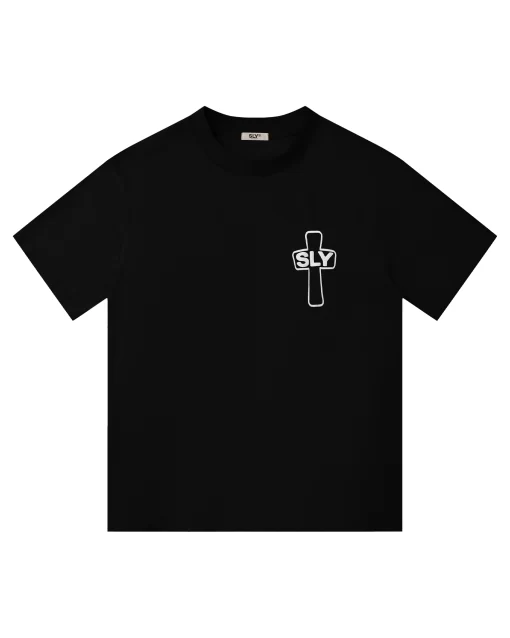 Washed Black Holy Cross Tee 1