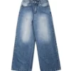 Blue Straight Jeans 14