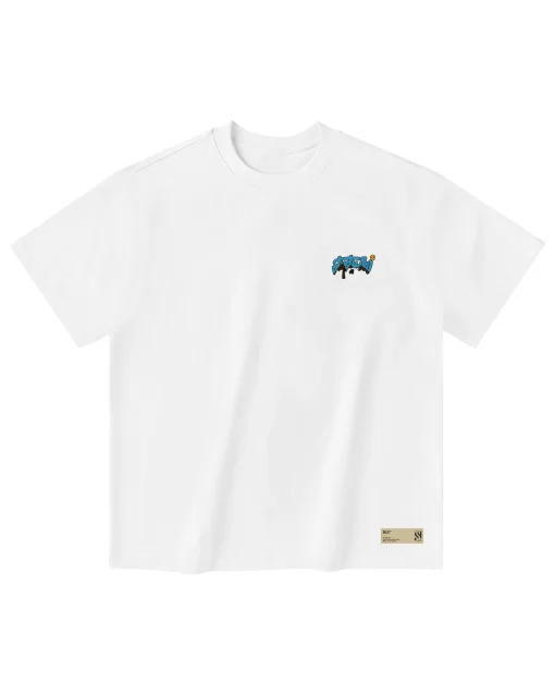 White Jimmy Solid Tee 1