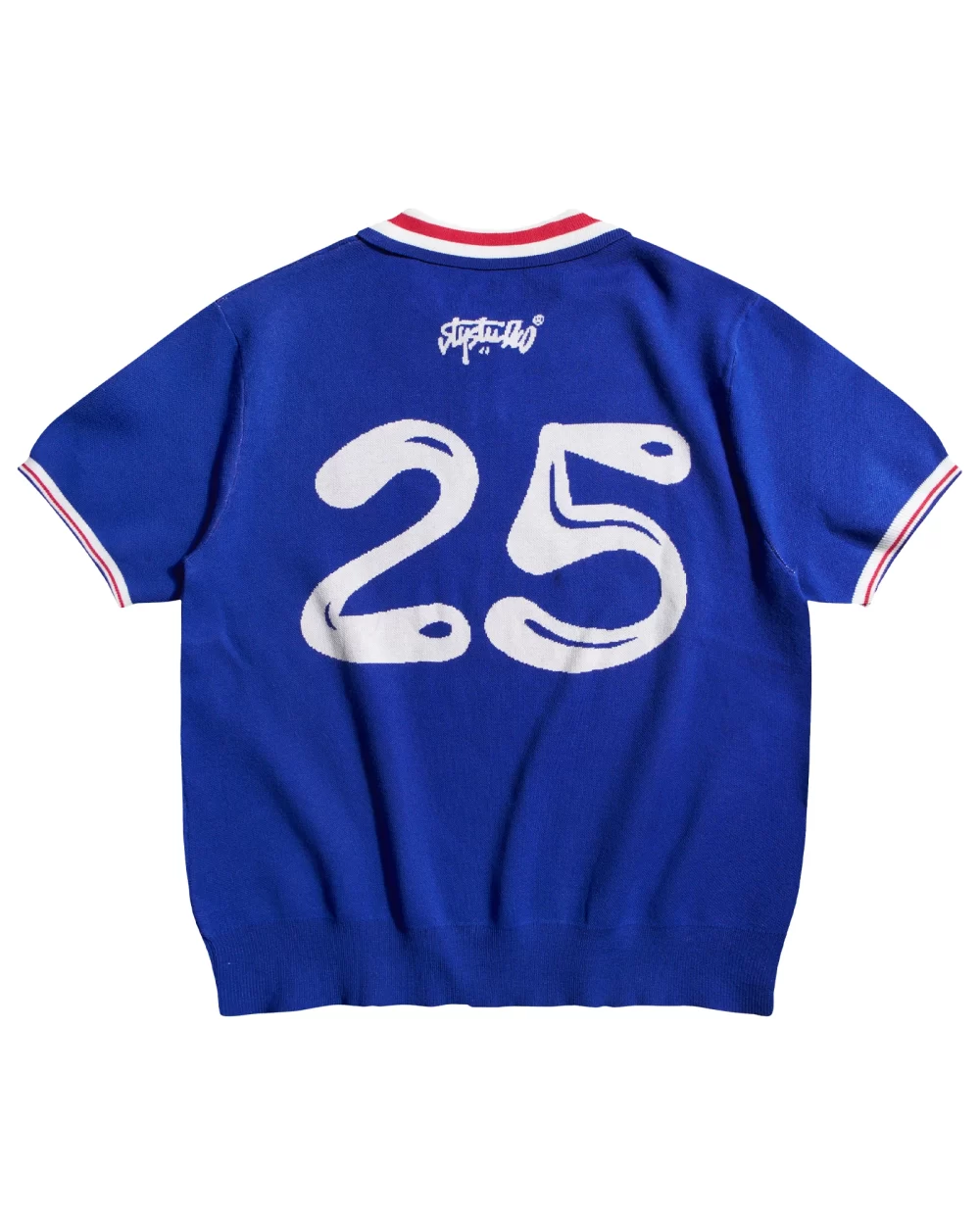 Blue Les Bleus Football Knit Shirt 12