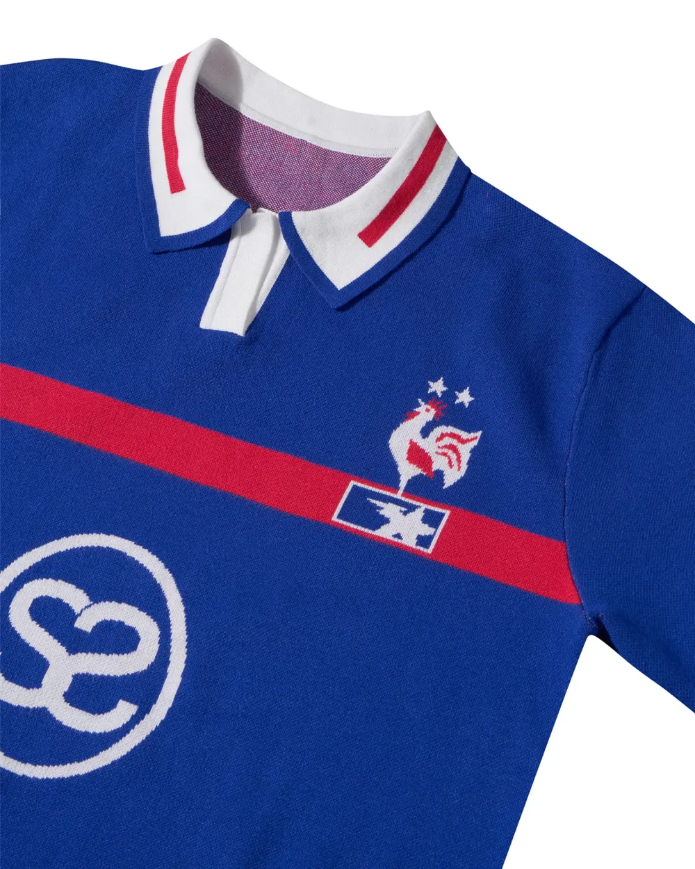 Blue Les Bleus Football Knit Shirt 14