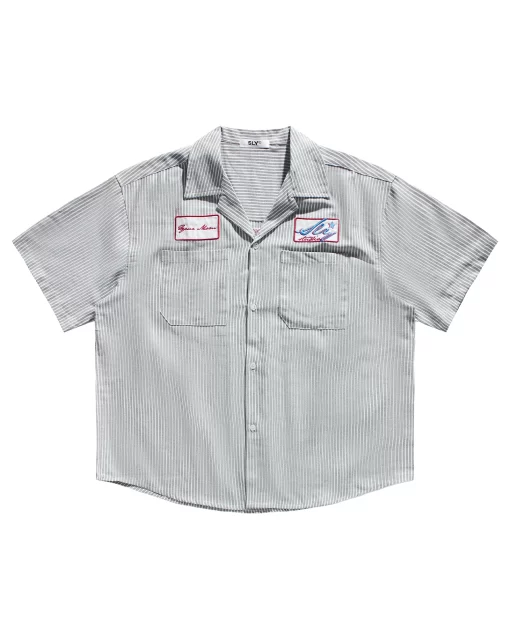 Grey Mechanic Oxford Shirt 1