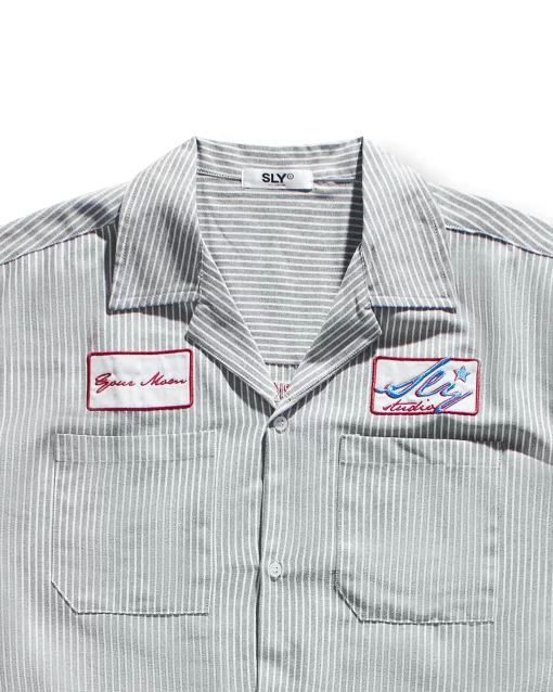 Grey Mechanic Oxford Shirt 3