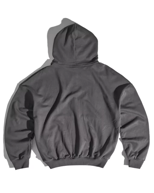 Dark Grey Metal Boxy Hoodie 2