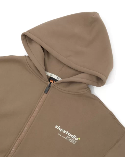 Mocha Eminence Hoodie Zip 3