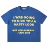 Blue Nasty Look Boxy Tee 6