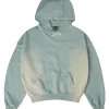 Washed Green Torn Hoodie 12
