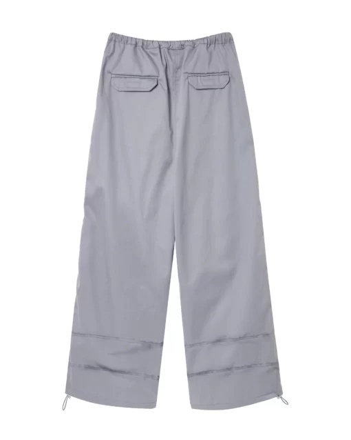 Grey Kaki Parachute Pants 2