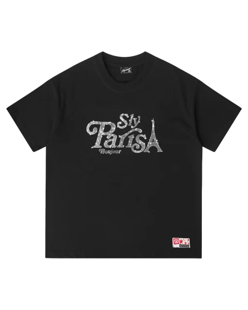 Black Paris Twinkle Tee 1