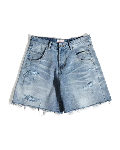 Blue Destroy Baggy Short 1