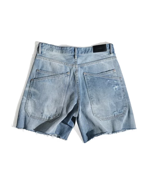 Blue Destroy Baggy Short 2