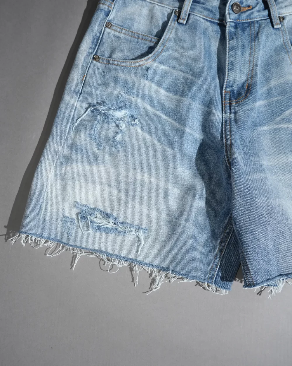 Blue Destroy Baggy Short 14