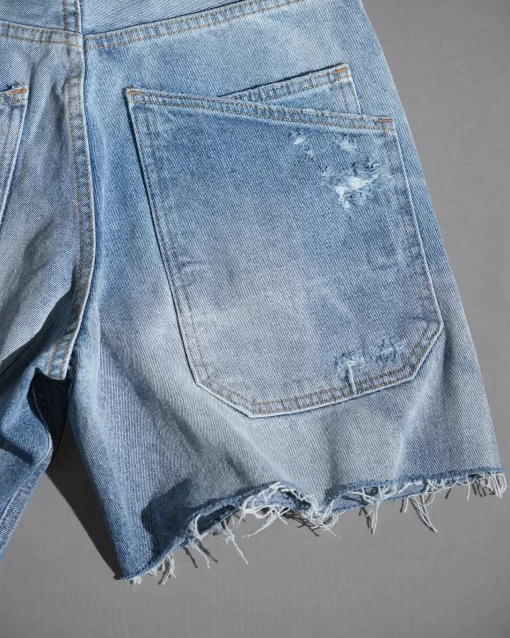 Blue Destroy Baggy Short 6