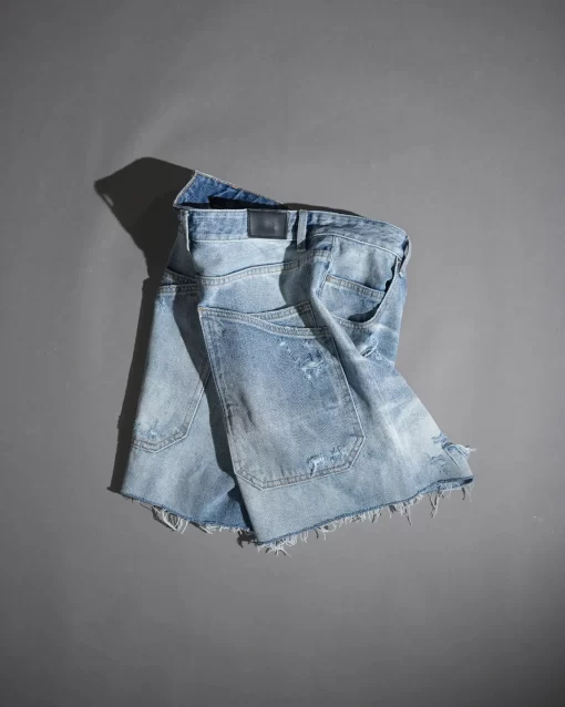 Blue Destroy Baggy Short 8