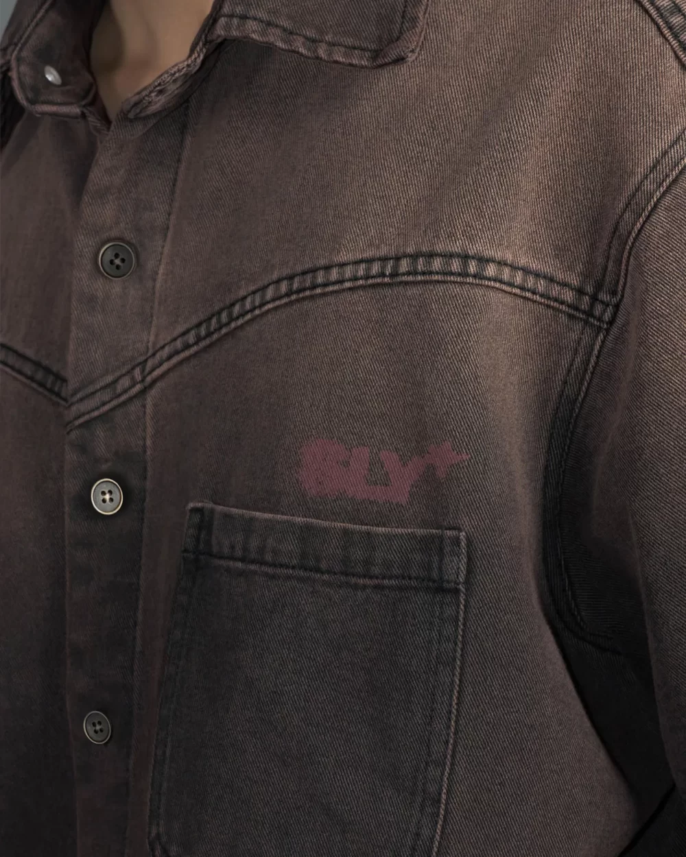 Mocha Rust Mode denim washed shirt 13