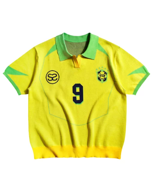 Yellow Selecao Football Knit Shirt 1