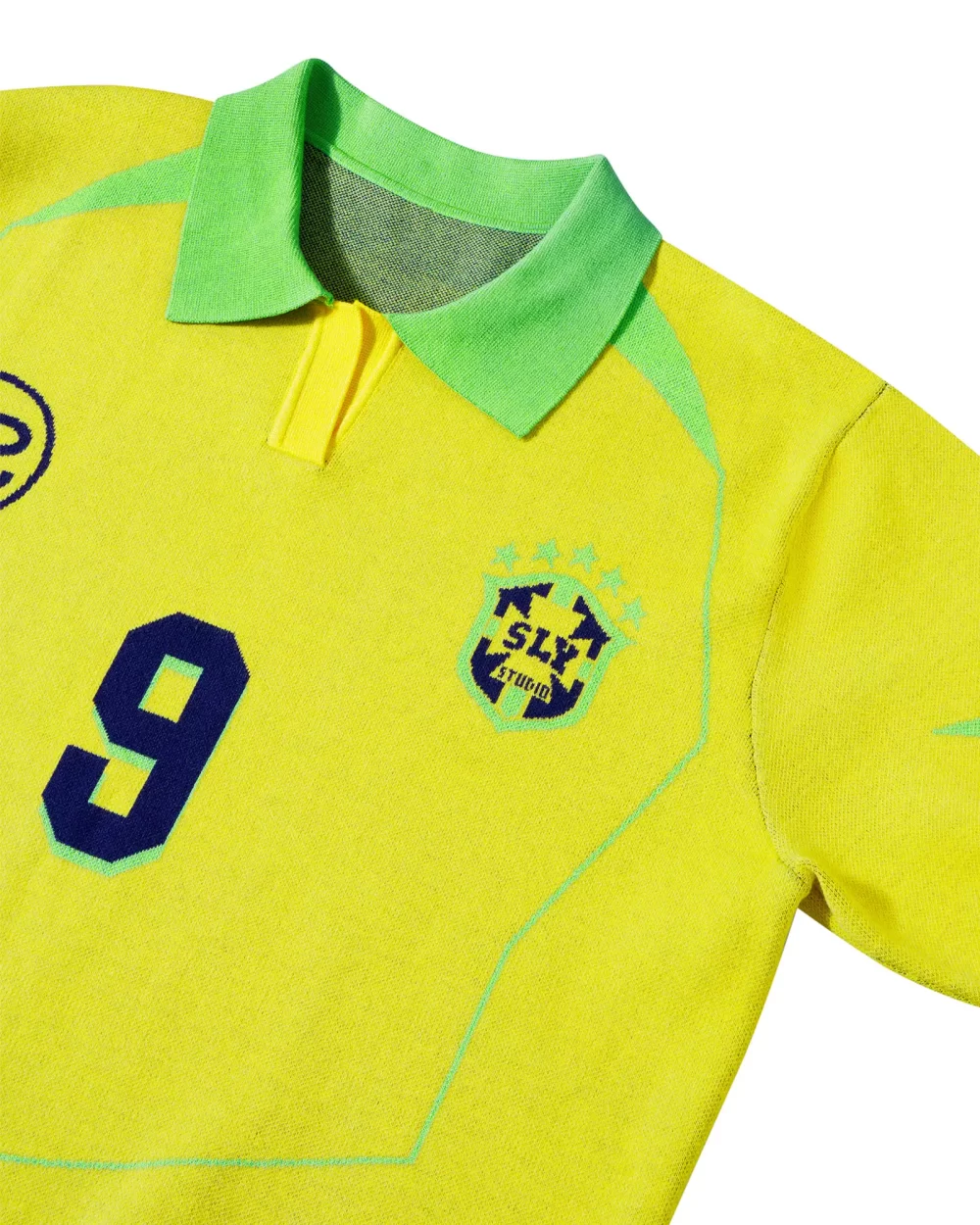 Yellow Selecao Football Knit Shirt 14