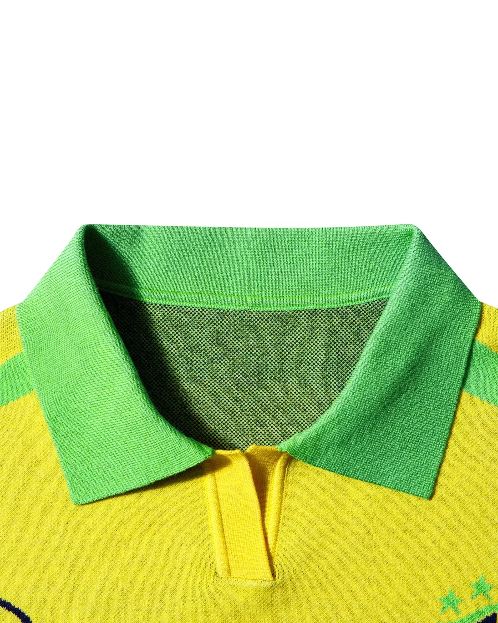 Yellow Selecao Football Knit Shirt 15