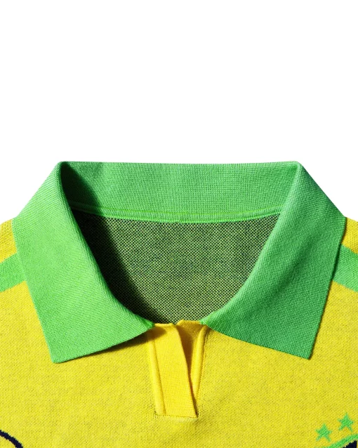 Yellow Selecao Football Knit Shirt 8